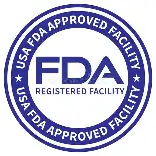 FDA registered facility badge for Protoflow dietary supplement manufacturing standards