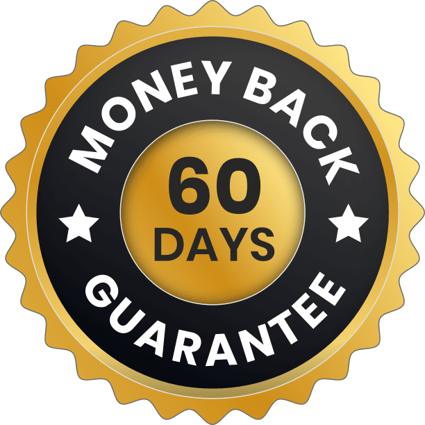 Protoflow 60-day money-back guarantee badge with secure checkout reassurance